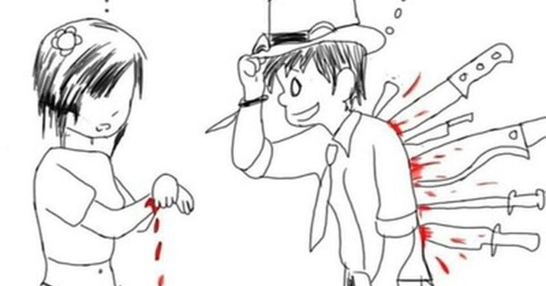 Мем нож в спину девушке