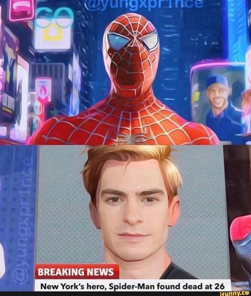 Мемы человек паук Эндрю Гарфилд