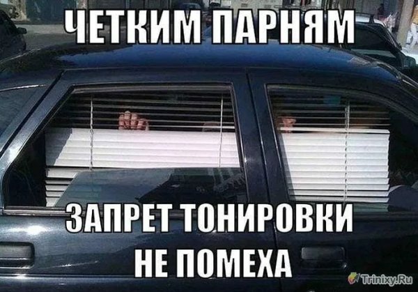 Тонировка авто прикол