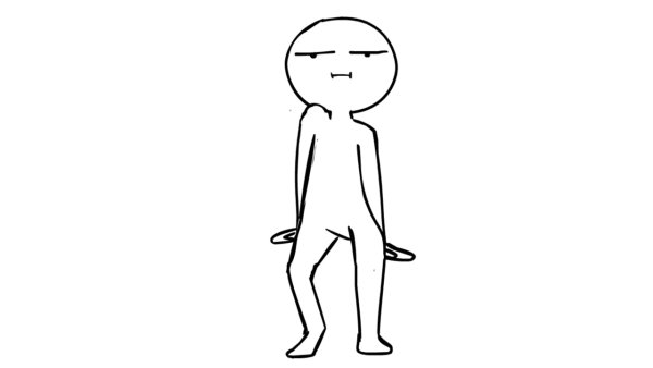 Человечек танцует Мем