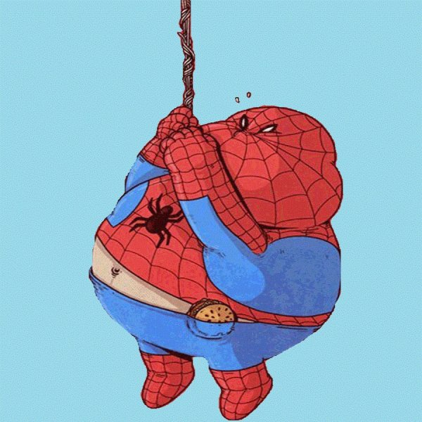 Жирный человек паук