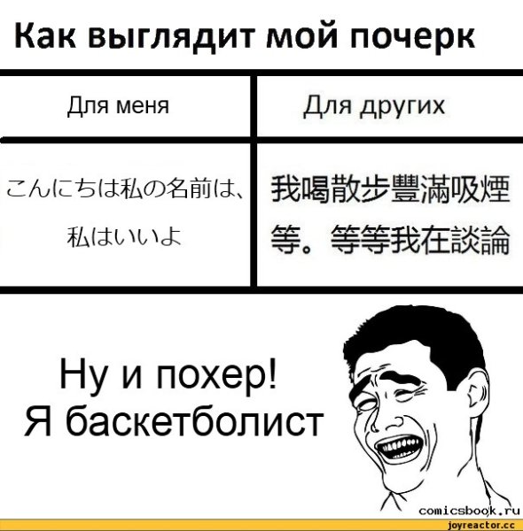 Мемы про почерк комиксы