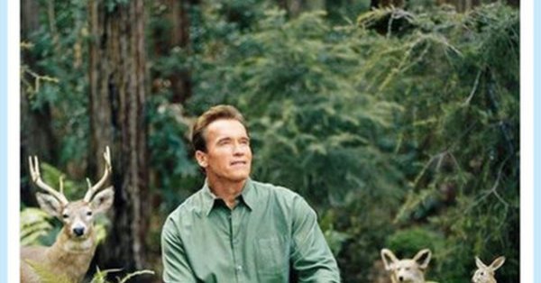 Арнольд Шварценеггер на природе