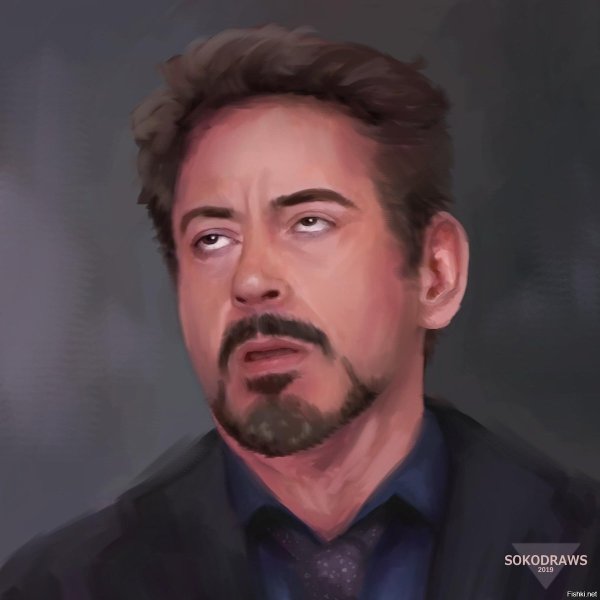 Роберт Дауни младший закатывает глаза