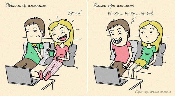 Смешные комиксы про отношения