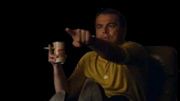 Мем с Леонардо ди Каприо показывает пальцем