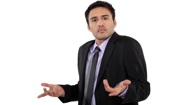 Мужчина в недоумении