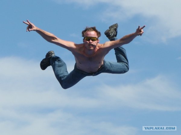 Мужик в полёте