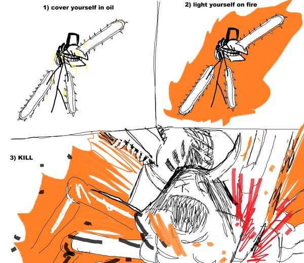 Человек бензопила Денджи пила