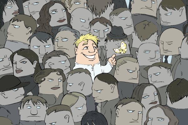 Человек среди толпы