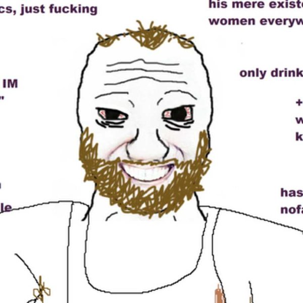 Чел с бородой из мема