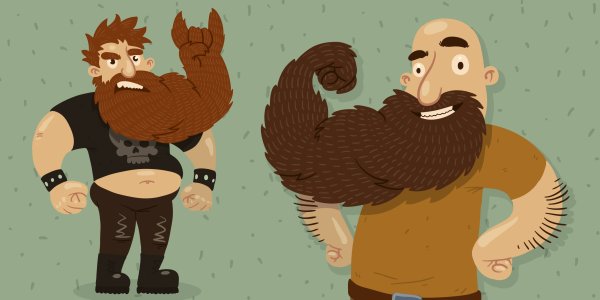 Бородач из мультика