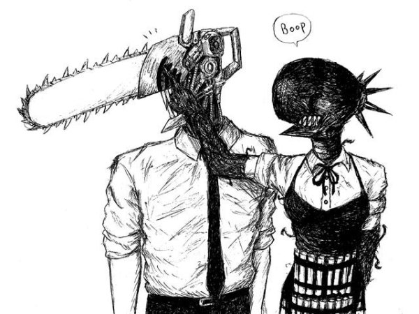 Человек бензопила Денджи арт