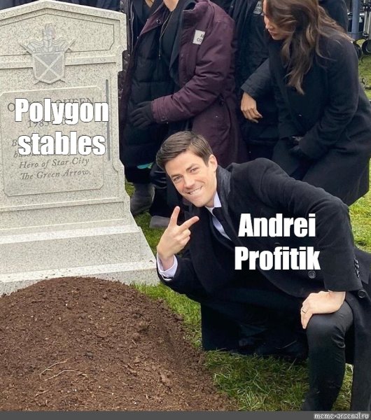 Чел на фоне могилы Мем