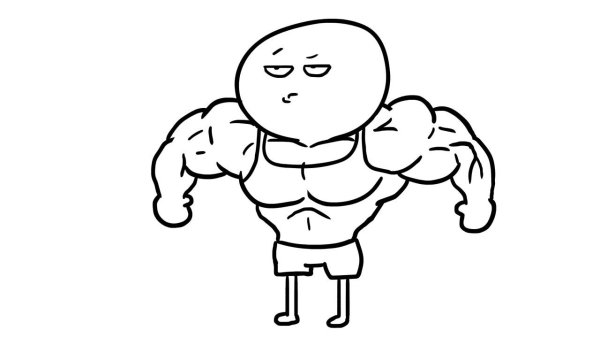 Качок рисунок карандашом