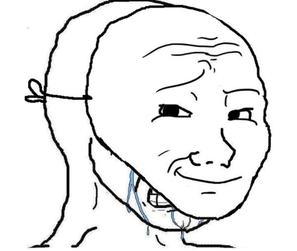 Wojak улыбается