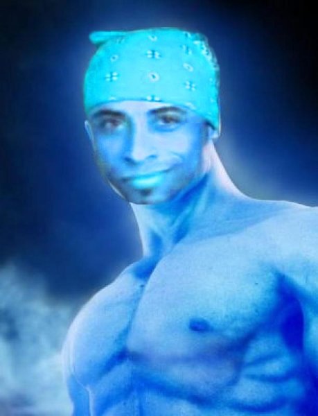 Синий мужик