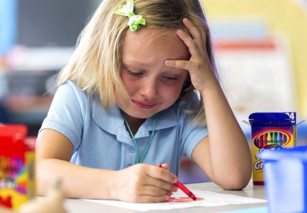 Дети которые плачут в школе