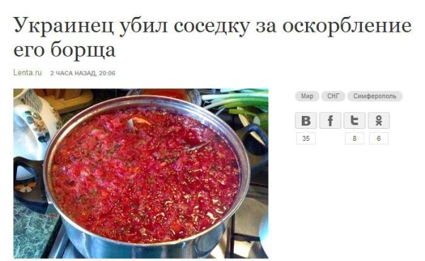 Борщ шутки