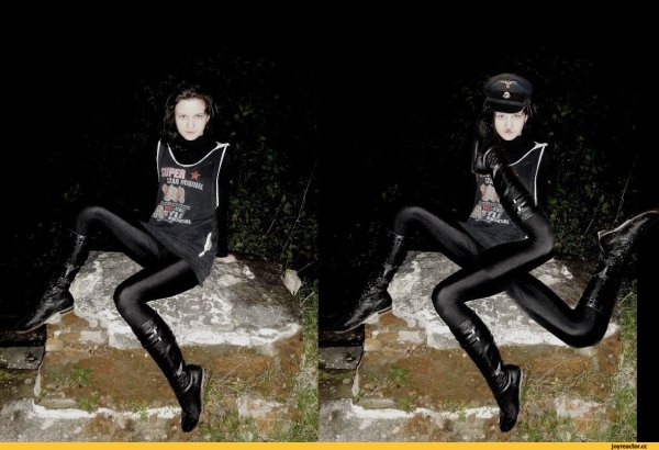 Свастика из человека