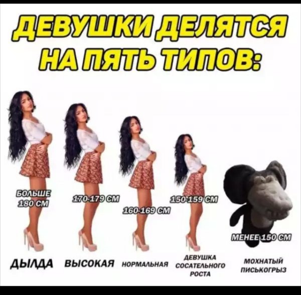 Разновидности девушек прикол