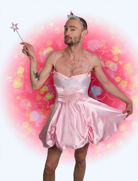 Мужик в костюме феи