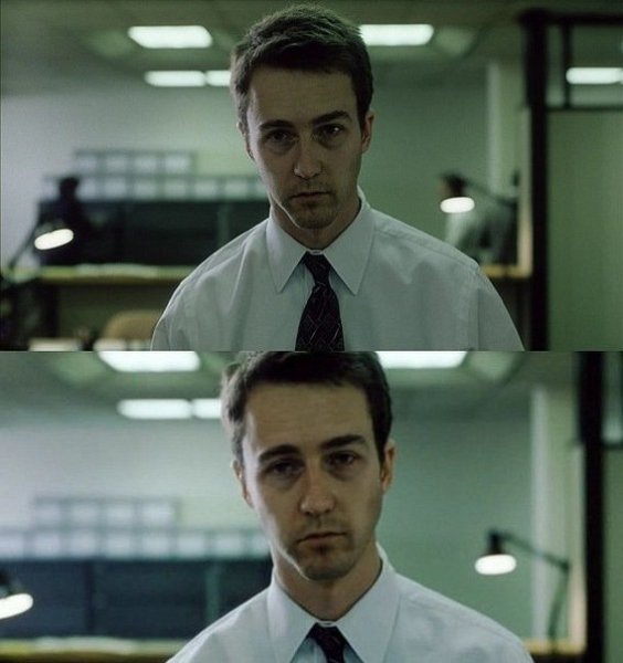 Эдвард Нортон Бойцовский клуб Мем