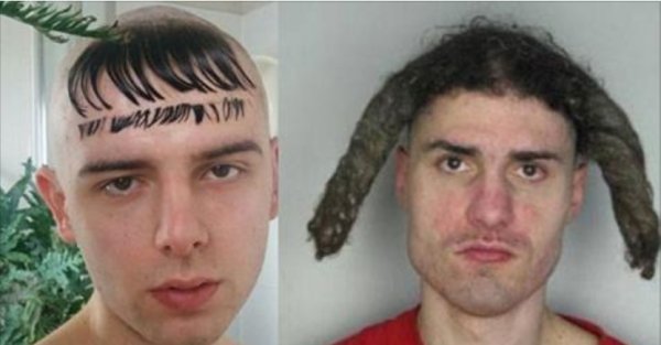 Смешные прически мужские