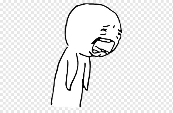 Человечек плачет