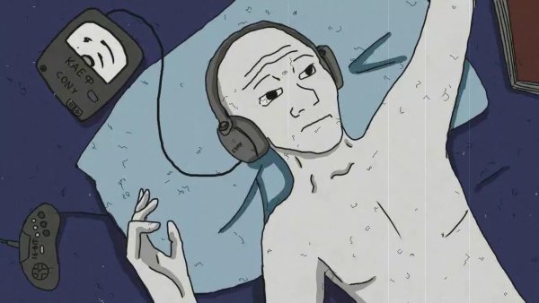 Грустный ДУМЕР В наушниках