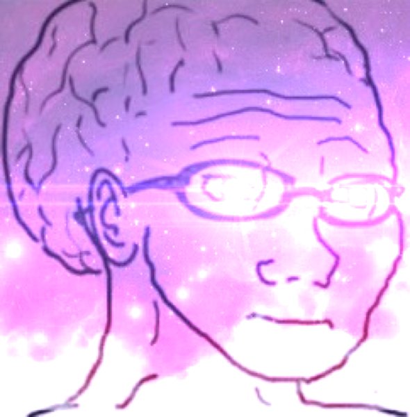 Нарисованный чел с мозгом