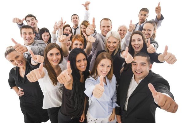 Человек показывает класс