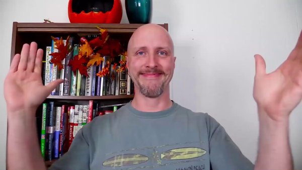 Doug Walker crying on the Computer