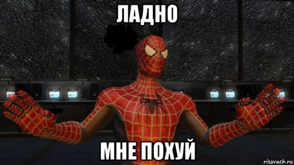 Мем с человеком пауком похуй