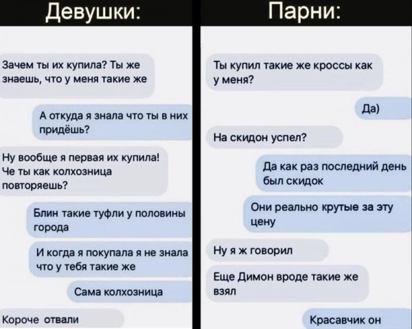 Парни в одинаковой одежде