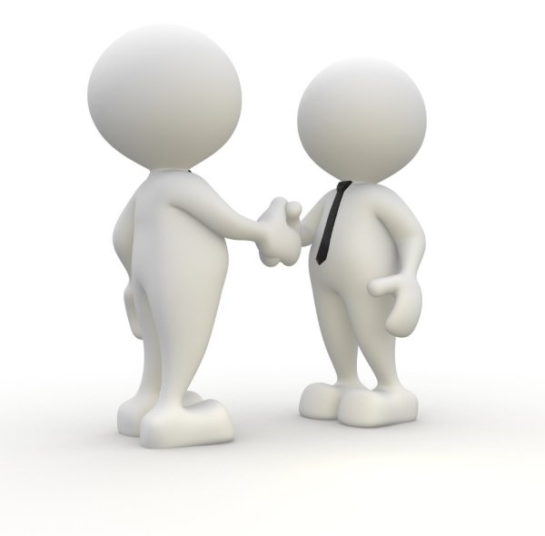 Рукопожатие человечки