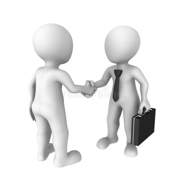 Рукопожатие человечки