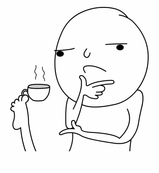 Чувак с кружкой в ноге