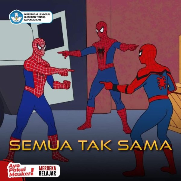 Мем человеки пауки показывают друг на друга