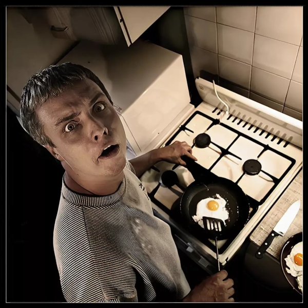 Мужик на кухне