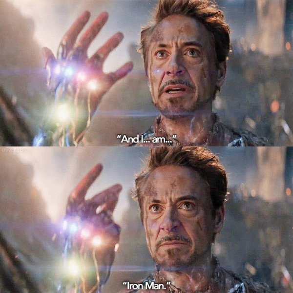 Тони Старк а я так просто Железный человек