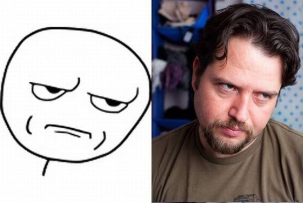 Недовольное лицо Мем