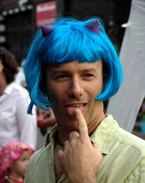 Синие волосы у мужчин