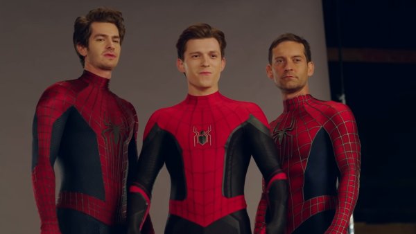 Тоби Магуайр и Эндрю Гарфилд и том Холланд человек паук нет пути домой