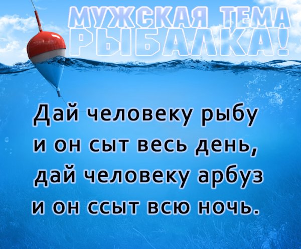 Дай человеку рыбу и он будет сыт весь день