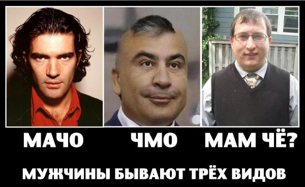 Мужчины делятся на 3 типа