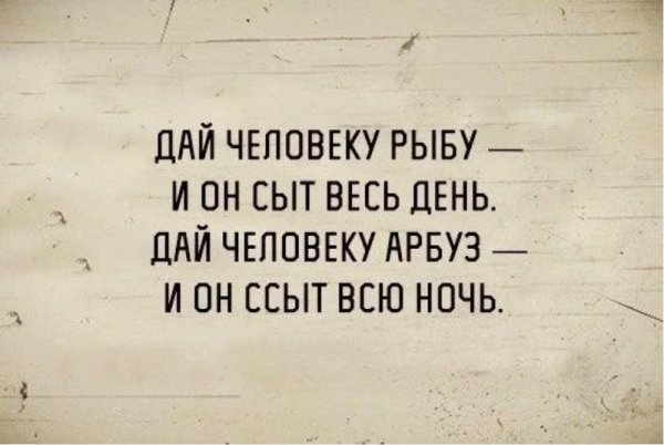 Сыт весь день дай человеку