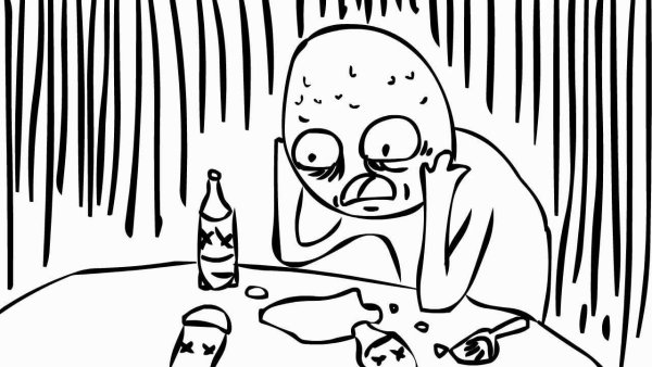 Мем депрессия рисунок