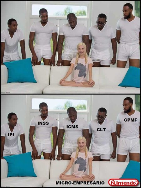 Девушка и негры вокруг оригинал