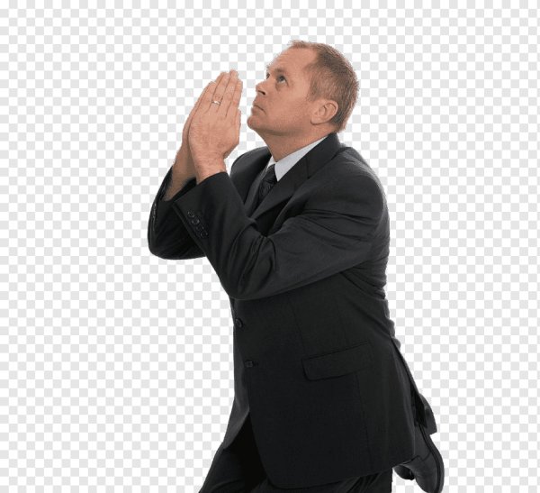 Человек стоящий на коленях